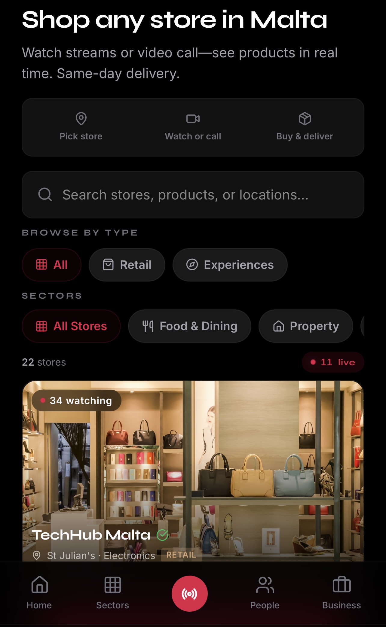 PJAZZA store browse