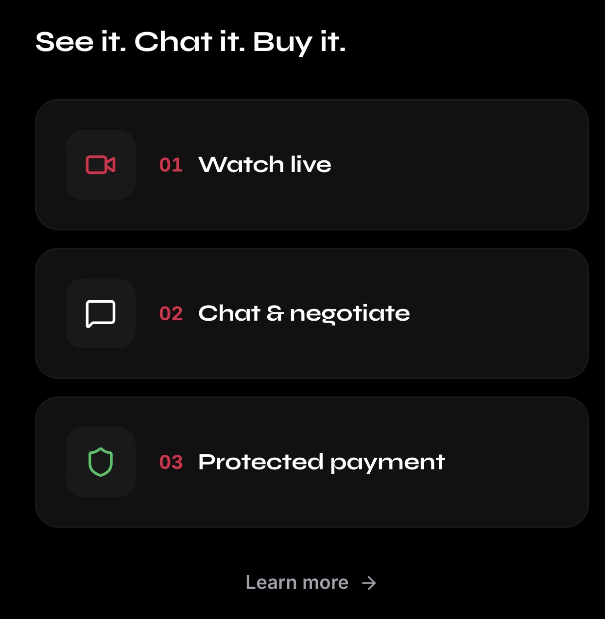 See it. Chat it. Buy it.