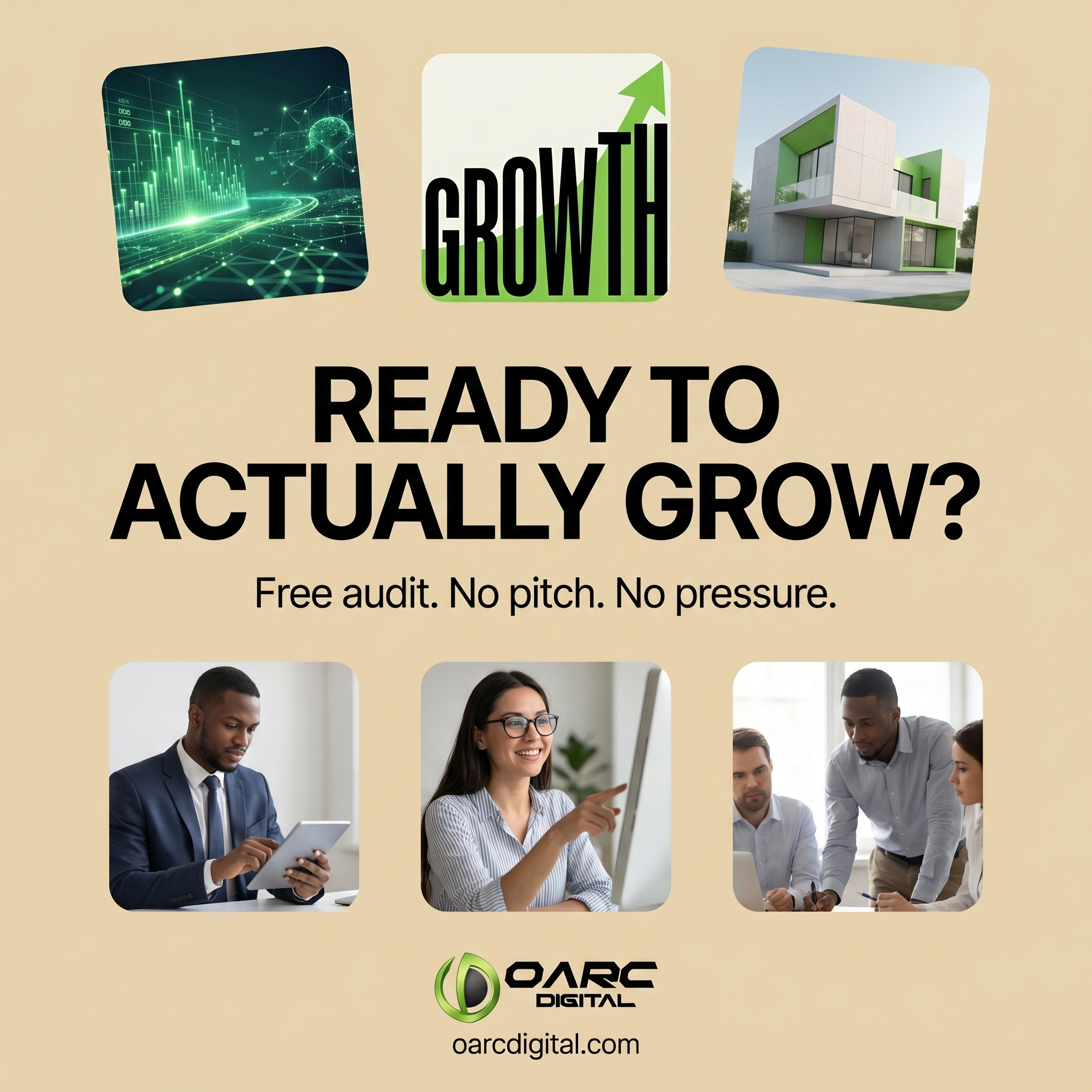 OARC Digital AI consulting Malta — free business audit, no pitch, no pressure, ready to grow your Malta business with AI-powered strategy | OARC Digital